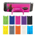 Silicone phone wallet w/stand